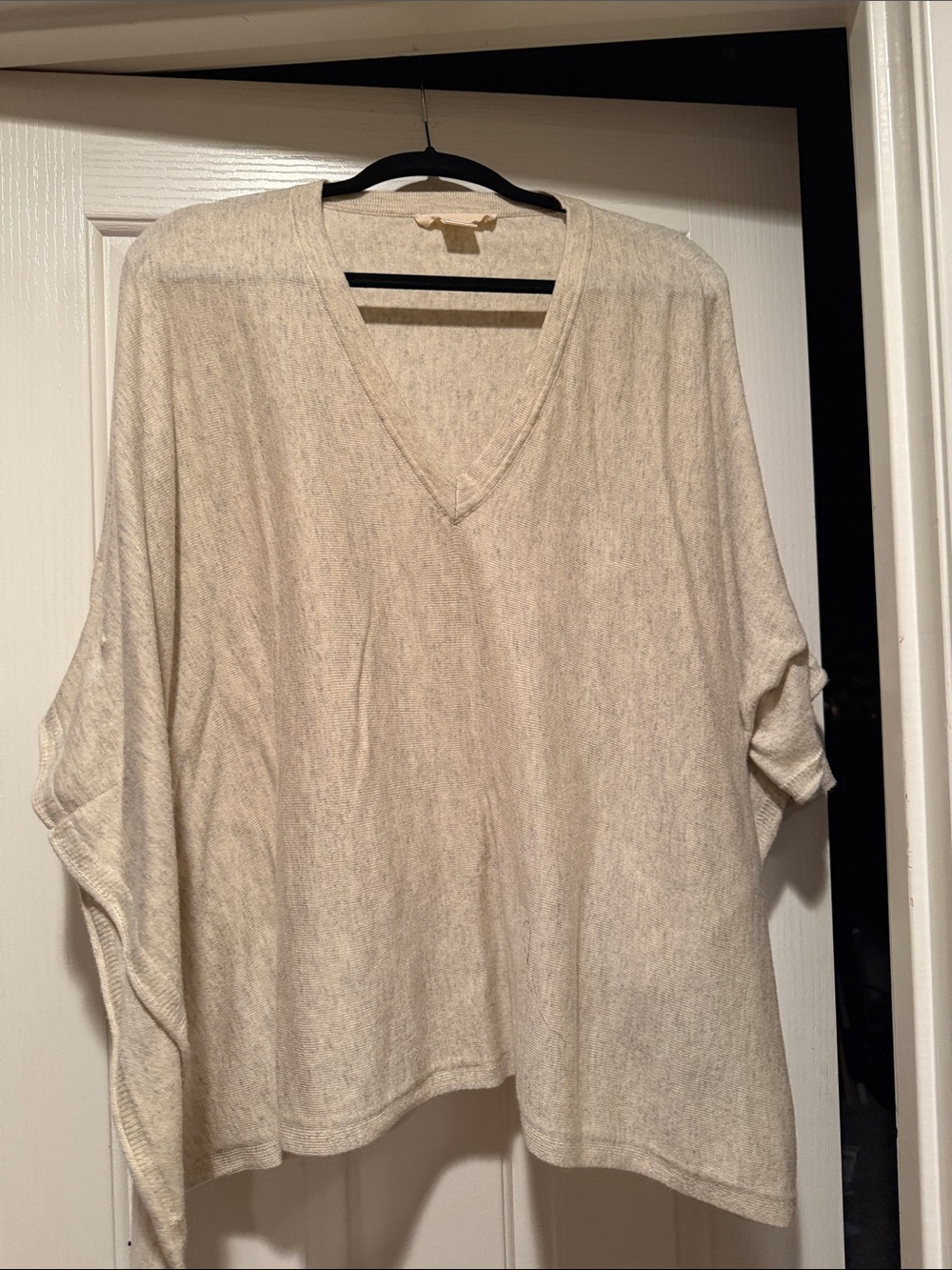 Lovestitch Neutral Cream V-Neck Oversized Sweater